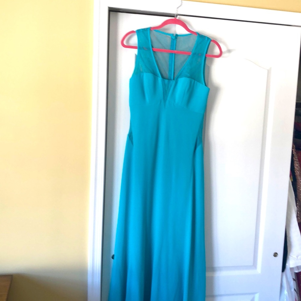 Aqua blue beautiful max and Cleo evening dress